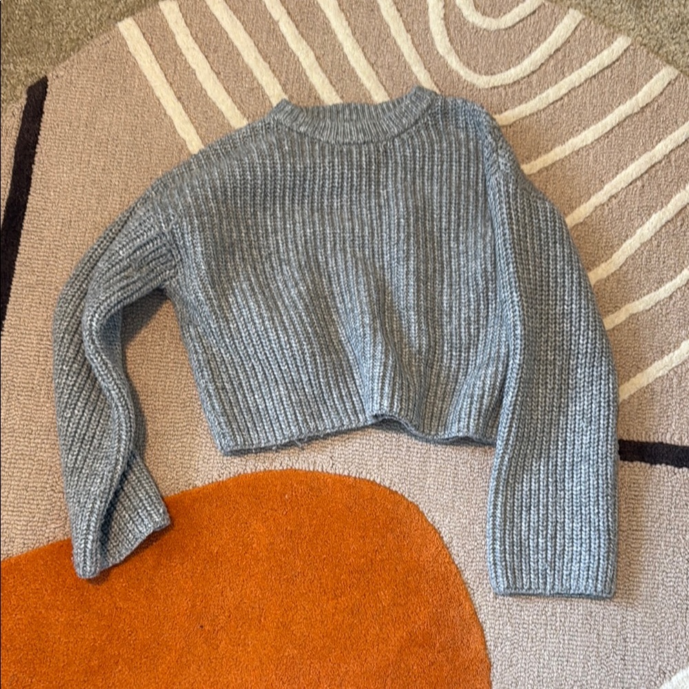 Zara cropped knit sweater